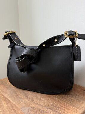 Coach Vintage Black Leather Patricia’s Legacy Bag 9951